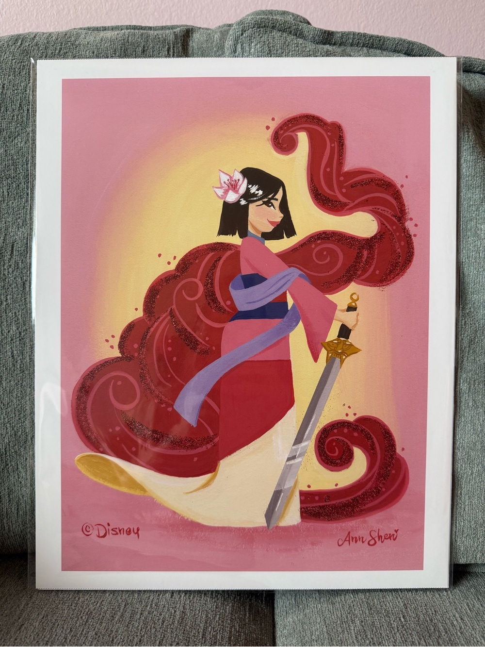 NEW Disney Mulan Art Print Ann Shen 11x14